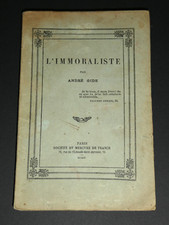 Andre gide immoraliste d'occasion  Tours-