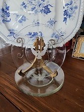 Clear glass etched for sale  Central Falls