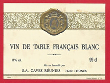 116 etiquette vin d'occasion  Albertville