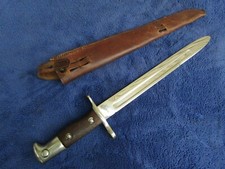ORIGINAL VINTAGE US M1892 KRAG RIFLE BAYONET AND PICKED PIN SCABBARD for sale  Largo