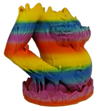 Doniczka 3D z Podstawką – Efekt Topniejącego Wosku, Kobieta w ciąży 20 cm wysoka na sprzedaż  PL
