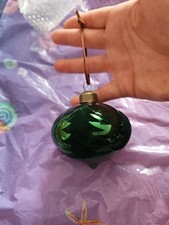 Christmas glass flocked for sale  WARRINGTON
