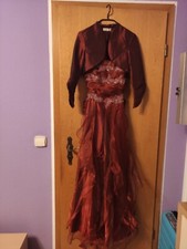 Abendkleid bolero bordeaux gebraucht kaufen  Weingarten