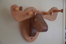 Handcrafted wood moose for sale  Denver