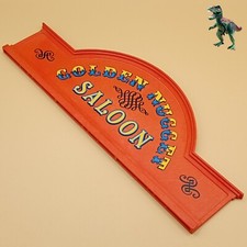 Playmobil-cartel de Golden Nugget Saloon-letrero-tejado-entrada-bar-western-3787, usado comprar usado  Enviando para Brazil