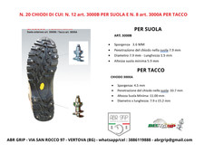 Chiodi calzature scarponi usato  Vertova