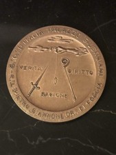 Medaglia massoneria pietro usato  Ravenna