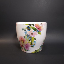 Lindo vaso de cerâmica/cerâmica padrão floral pastel pequeno 4,5x5" pequenas batatas fritas comprar usado  Enviando para Brazil