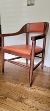 Wooden armchair orange for sale  Atlanta