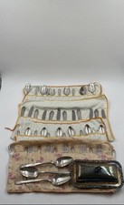 Surtido Cucharas Tenedores y Cuchillos Cubiertos Cubiertos con Estuche Lote segunda mano  Embacar hacia Mexico