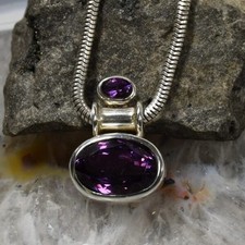 Amethyst anhänger 925er gebraucht kaufen  Berlin