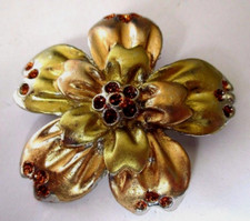 Ancienne broche fleur d'occasion  Perros-Guirec
