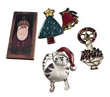 Lote Broches Prendedores Navidad Beatrix Vela Palo Y Otros Gato Árbol Campana Papá Noel segunda mano  Embacar hacia Mexico