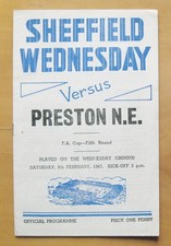 Sheffield wednesday preston for sale  UK