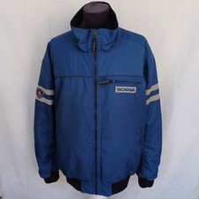 Jaqueta de caminhão Scania acolchoada zíper completo reflexiva casaco azul marinho tamanho masculino 2XL top comprar usado  Enviando para Brazil