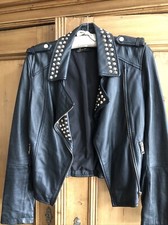 Zara leather biker for sale  ST. ALBANS