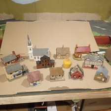 Maqueta de edificios ferroviarios calibre OO - Tiendas casas ect segunda mano  Embacar hacia Mexico