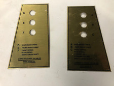 Chassis lubrication plates for sale  NEWBURY