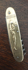 Couteau ancien laiton d'occasion  Poitiers