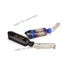 Silenciador preto tubo médio de escape deslizante para Honda CB300F CB300R 2019-2025 CBR300R comprar usado  Enviando para Brazil