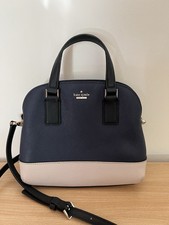 Usado, Lottie Kate Spade Cameron Street pequena azul marinho e creme comprar usado  Enviando para Brazil