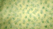 Usado, Boneca vestuário 4 YDS VINTAGE ORGANZA AMARELA PÁLIDA COM FLORES FLOCADAS BRANCAS VERDES 42"W comprar usado  Enviando para Brazil