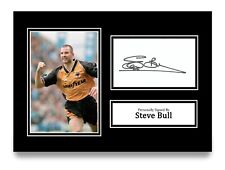 Steve bull signed for sale  MANCHESTER