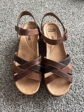 Clarks brown leather for sale  LEIGH-ON-SEA