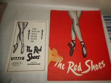 Programa de recuerdos de The Red Shoes y folleto de película segunda mano  Embacar hacia Argentina