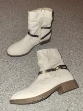 Stiefelette creme braunen gebraucht kaufen  Deutschland