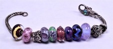 Authentic trollbeads purple for sale  Erie