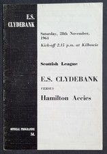 Clydebank hamilton accies for sale  HITCHIN