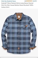 Dubinik mens flannel for sale  TIVERTON