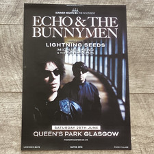 Echo & The Bunnymen + Lightning Seeds.. - Glasgow june 2025 - concert gig poster, usado comprar usado  Enviando para Brazil