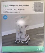Simply Tidy Lexington Carrinho Pegboard (2) E 5 J-Hooks Novo Caixa Aberta Metal Branco, usado comprar usado  Enviando para Brazil