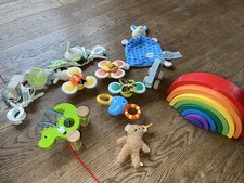 Babyspielzeug regenbogen holz gebraucht kaufen  Mönkeberg
