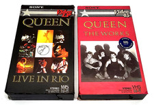 Queen The Works Video EP VHS 1984 & Queen Live In Rio VHS 1985 RARE 2-Lot comprar usado  Enviando para Brazil
