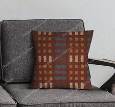 Capa de almofada indiana feita à mão 18x18" juta kilim para sala de estar quarto 18x18 polegadas comprar usado  Enviando para Brazil