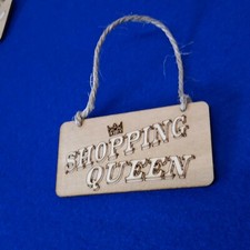 Shopping queen holzschild gebraucht kaufen  Zülpich