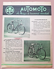 1952 automoto brochure d'occasion  Expédié en Belgium