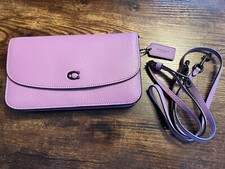 Coach purple pebbled for sale  Albany
