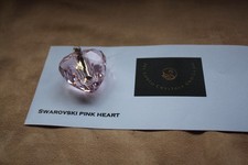 Swarovski heart pink for sale  OLDHAM