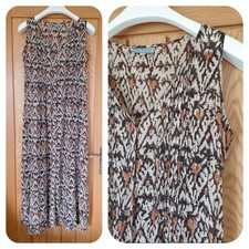 Vestido voile indiano Anokhi ACCACIA estampa de bloco botão étnico através de algodão M l comprar usado  Enviando para Brazil