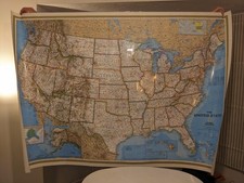 National geographic map for sale  LONDON