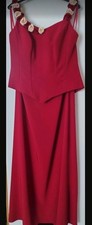 Abendkleid damen weinrot gebraucht kaufen  Frankfurt am Main