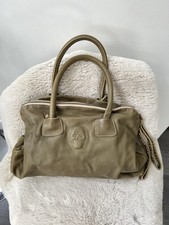 Bolsa de couro em relevo caveira IO Pelle cáqui couro italiano genuíno feita no Japão, usado comprar usado  Enviando para Brazil