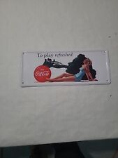 Coca cola plaque d'occasion  Expédié en Belgium
