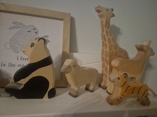 Holztiger holzfiguren set gebraucht kaufen  Schwalbach