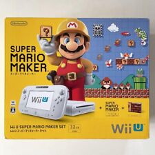 Idioma japonês somente! Nintendo Wii U Super Mario Maker Console Conjunto 32GB Branco comprar usado  Enviando para Brazil