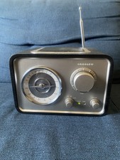Receptor AM FM Crosley Solo retrô estilo meados do século rádio preto CR3003A-BK comprar usado  Enviando para Brazil